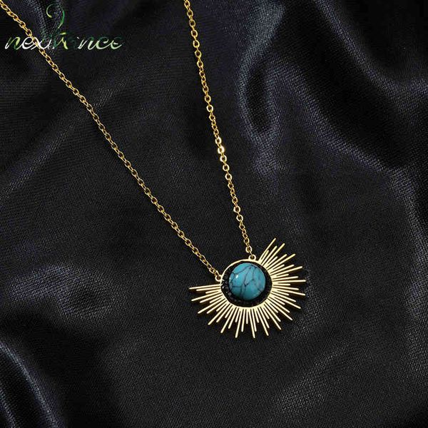 

necklaces pendants nextvance fashion stainless steel round star pendant retro for women girl friend gift collar dropshipping, Silver
