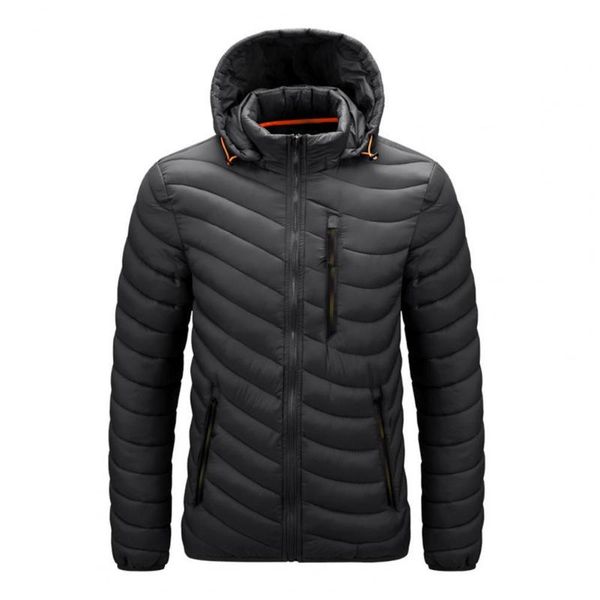 

men's trench coats winter warm waterproof jacket men 2021 autumn thick hooded parkas mens fashion casual slim coat for daily wear, Tan;black