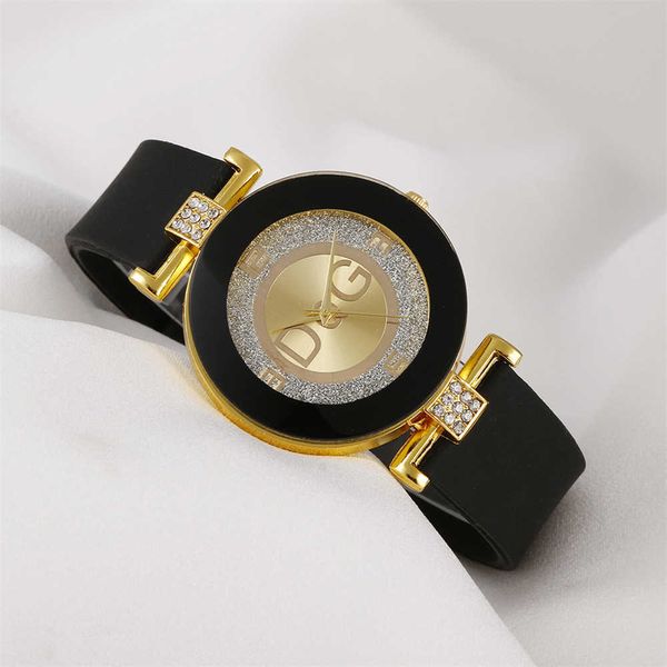 Orologi da uomo Semplice orologio da polso da donna al quarzo bianco nero dal design minimalista con cinturino in silicone, quadrante grande, orologio creativo alla moda da donna