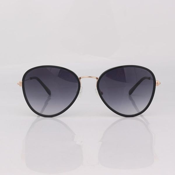 

sunglasses metal trim olva women grey shaded, White;black