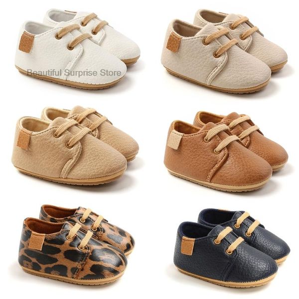 

first walkers 2021 toddler baby girls shoes leather soft sole crib leopard solid spring autumn children 0-18m