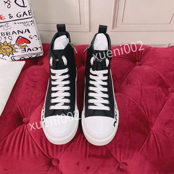 

dg 2021 womens boots connect sneakers shoes grosgrain ribbon retro ladies flowers multicolor neoprene leather party wedding shoe chaussures, Black