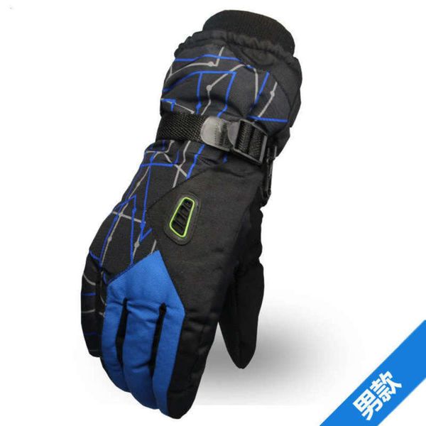 

ski in men for gloves women and xinnuo winter waterproof cycling motorcycle cold proof cotton warm thickening winter, Blue;gray