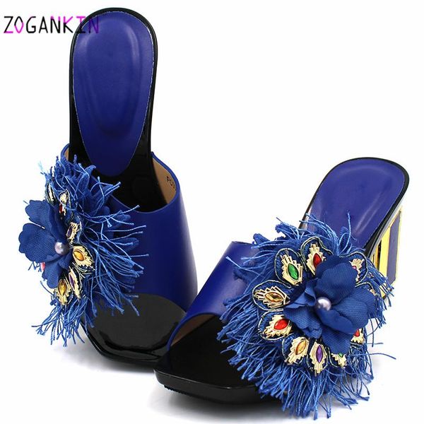 

dress shoes royal blue color offics lady for working nigerian women design square heels with shinnign crystal wedding, Black