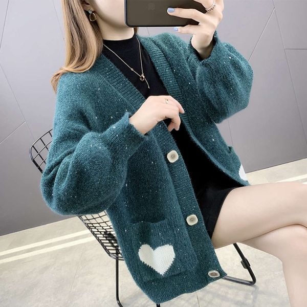 

sweater coat women's new spring knitting cardigan in 2020, White;black