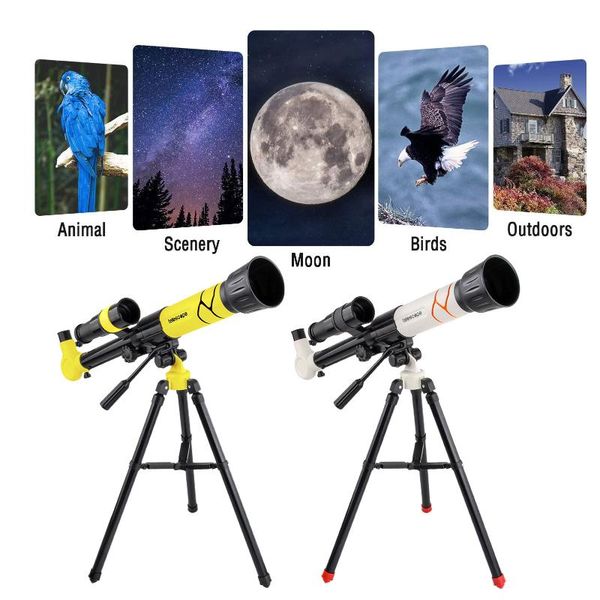 

telescope & binoculars refraction astronomical with portable tripod sky monocular telescopio space observation scope gift