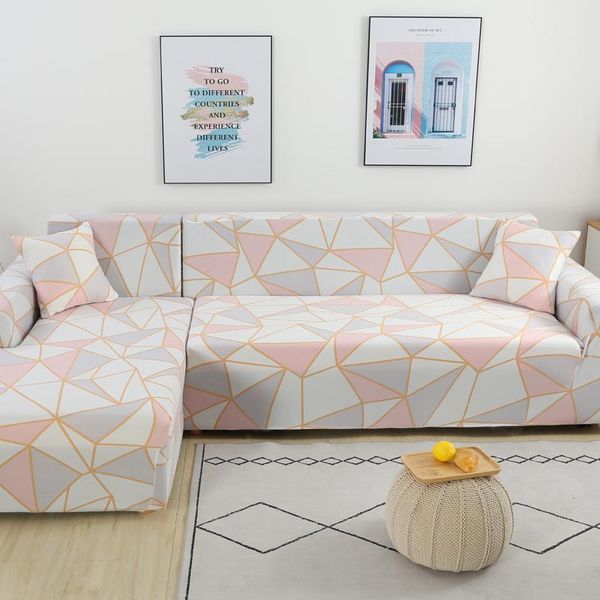 

chair covers loveseat 1/2/3/4 seater l-shape corner sofa slipcovers printed elastic stretch sectional couch cover funda chaise