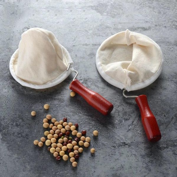 

coffee filters reusable filter with wooden handle removable milk tea bag eco-friendly tool