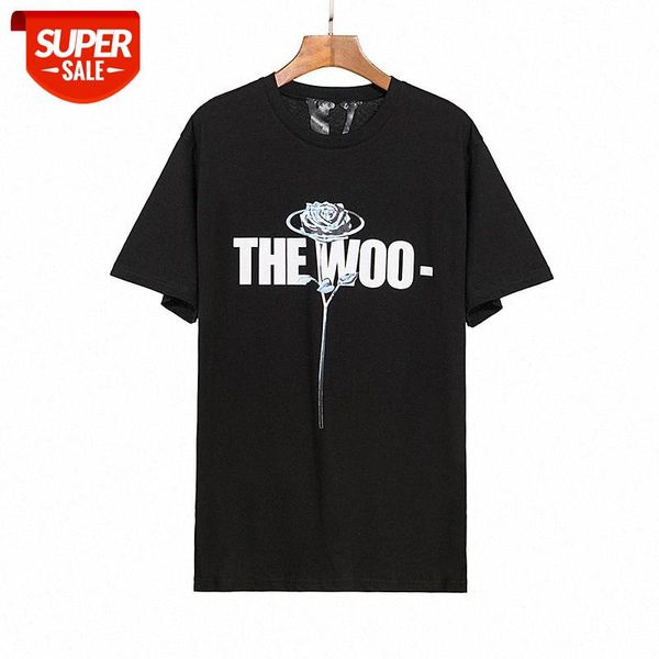 

big v rose flower men's street large size loose short-sleeved purchasing t-shirt #t39j, White;black