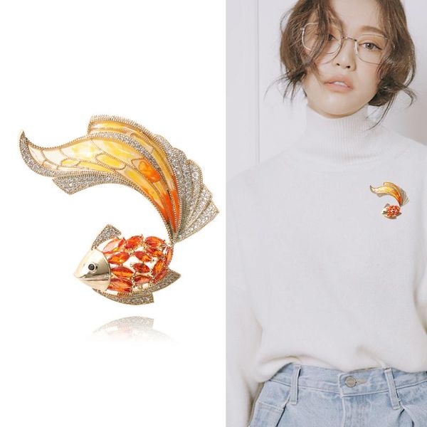 

pins, brooches name family of wind red glue carp brooch personality women marine life pin mixed batch, Gray