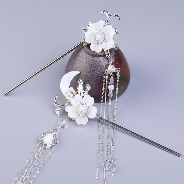 

hair clips & barrettes tassels waving hairpin girl's ancient style classic court accessories, Golden;silver