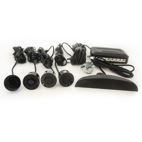 

car rear view cameras& parking sensors 4 probe reversing sensor, crescent 22mm radar, radar prompt tone 12v digital display