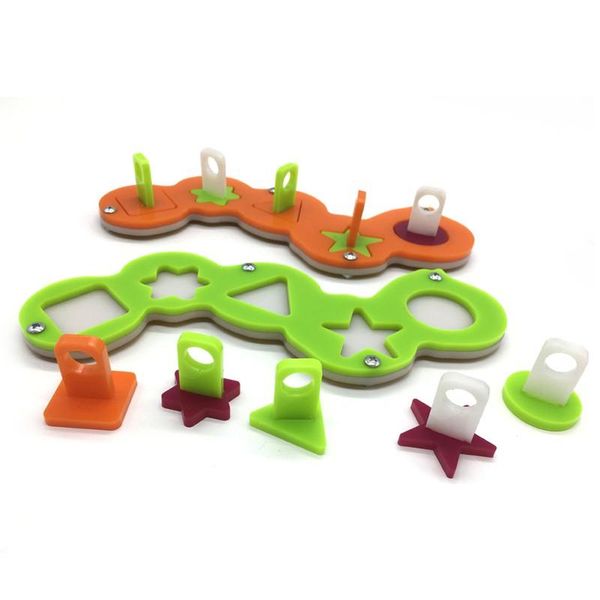 

other bird supplies funny pet parrot acrylic puzzle training intellectual development toys bite toy building blocks
