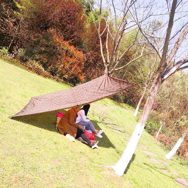 

3x3m camouflage sun shelter awning tent tarp anti outdoor camping rain uv camping sunshade canopy beach tent shade