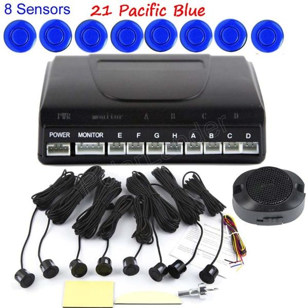 

car rear view cameras& parking sensors accessory buzzer sensor 8 backup system reverse sound alert 44 colors available