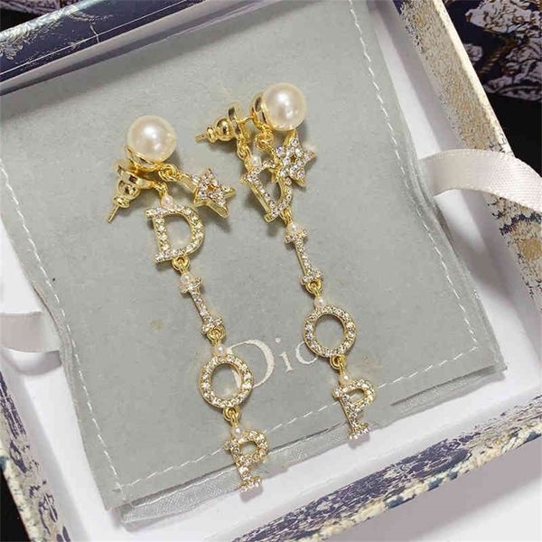 

86% off factory shophome new with diamond pearl silver needle light luxury high sense, Golden