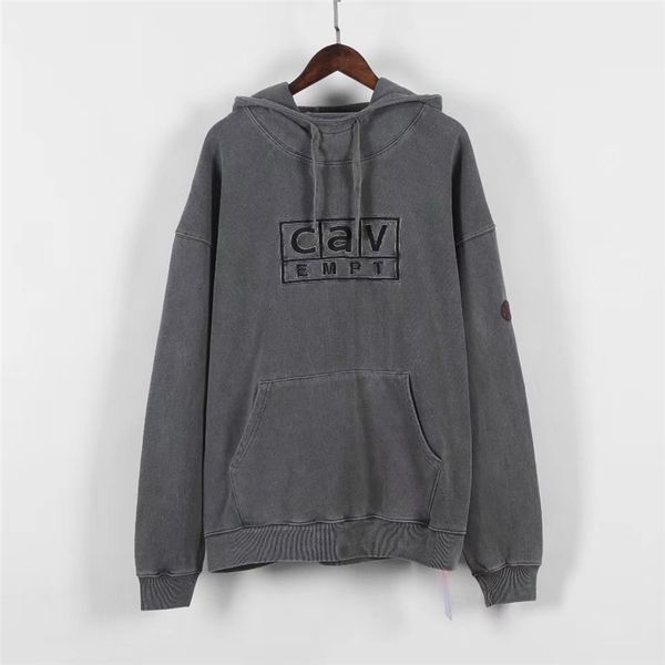 

2021 new heavy fabric cavempt c.e pullover women men 1:1 wash streetwear sweatshirt hoodie cave mpt hooded v80m, Black