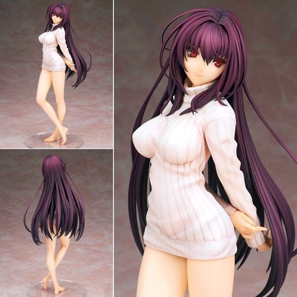 

fate/grand order bba lancer scathach sweater ver.figure anime action figure toys model bunny girl pvc toy figures toys