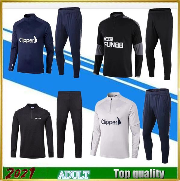 

2020 2021 men soccer tracksuit football training 20 21 football kits new football training suit enfant jogging jacket soccer jersey, Black