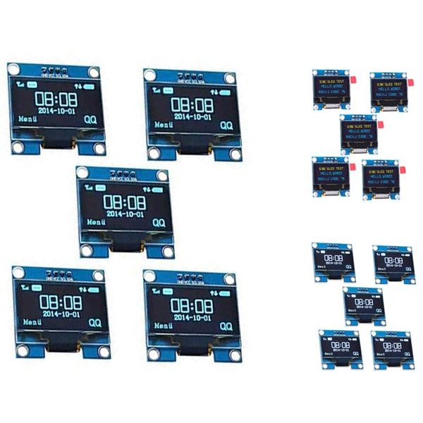 

computer cables & connectors 5pcs 0.96 inch 4-pin i2c iic communication 128x64 oled display module