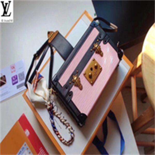 

brand designer luxury nlyz m94219 personalized pink box bag women handbags iconic bags handles shoulder bags totes cross body bag clutch, Red;black