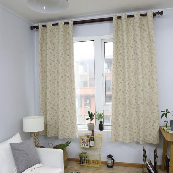 

curtain & drapes 55 * 85 finished semi shading pastoral modern floret short living room bedroom study bay window