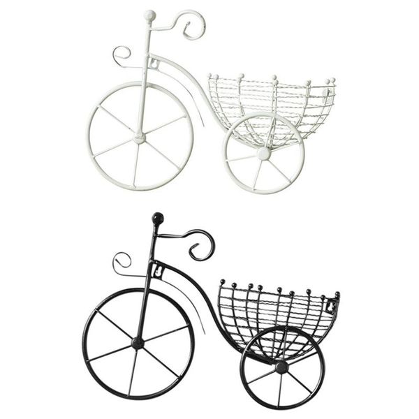 

tapestries metal planter bicycle wall hanging flower basket suspension arrangement container home decor