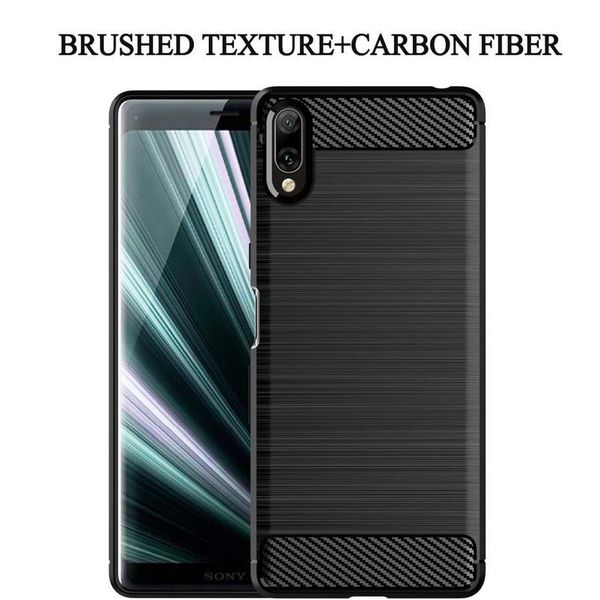 

brushed texture case for sony xperia 10 1 5 ii l3 l2 l1 plus xa 8 e6 xa1 ultra xa2 jllaeg