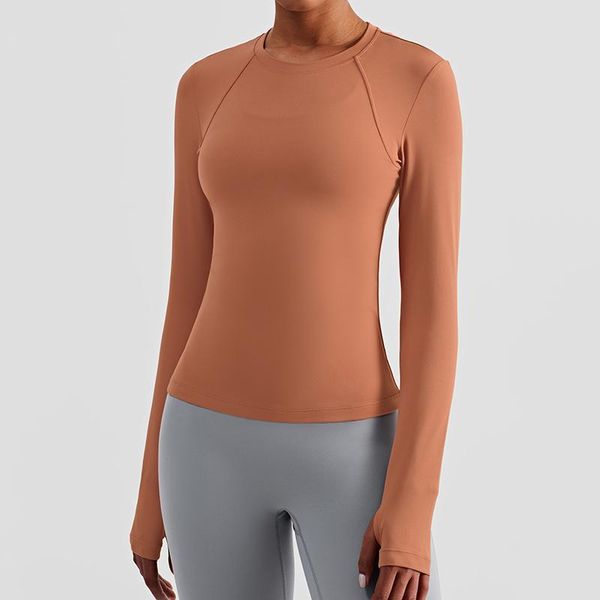 

yoga outfit vnazvnasi style long sleeve naked feel women shirts slim anti-sweat high elastic fitness gym workout tights