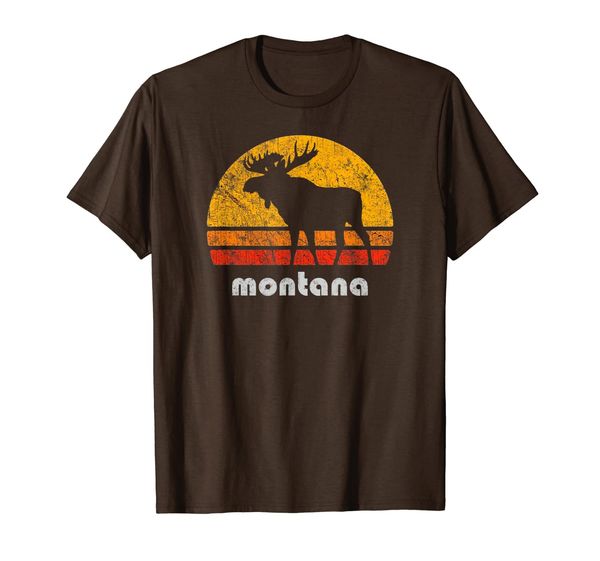 

Vintage Montana Sunset Moose Wilderness T-shirt, Mainly pictures