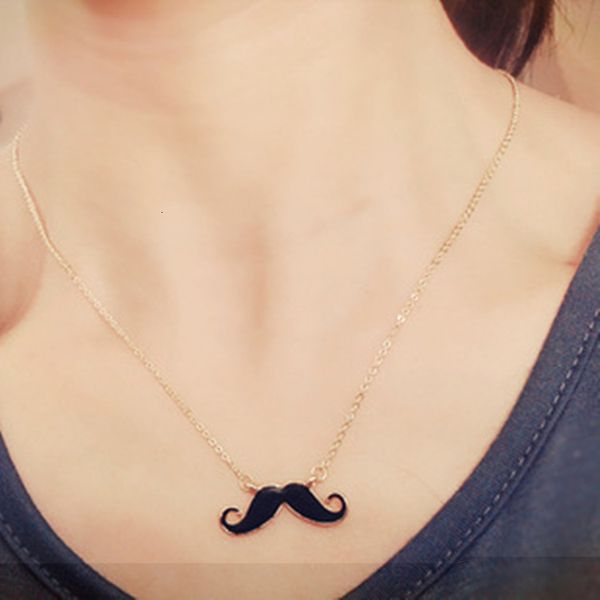 

jewelry avanti moustache necklace with exquisite shape long sweater chain, Silver