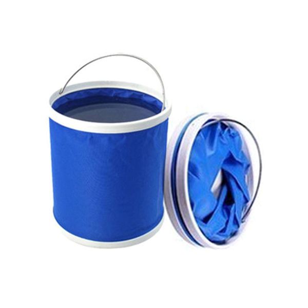 

fishing accessories 9l outdoor bucket lightweight canvas folding durable portable camping hiking tackle tools pesca