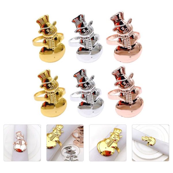 

napkin rings 6pcs christmas tissue buckle ring holder deskaccessories