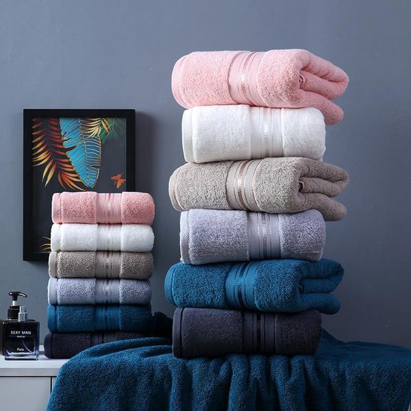 

towel bath & hand set pure cotton larger thicker solid ultra absorbant for adults bathroom soft luxury towels (pack of 2)
