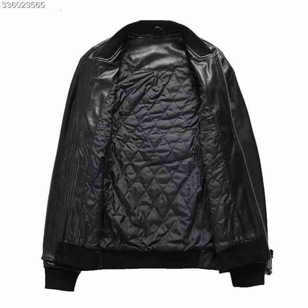 

leather men's & faux black biker skulls jackets for men coats zipper slim fit short hip hop casual motorcycle male fitness clothing zt