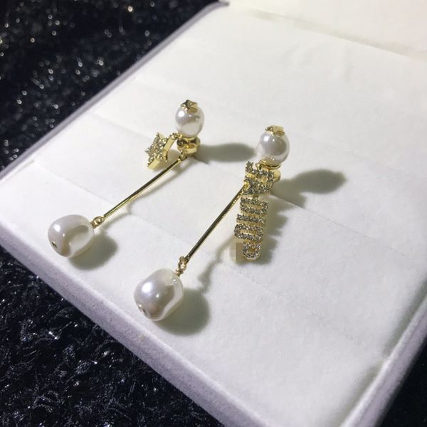 

new pearl earrings for women, Black