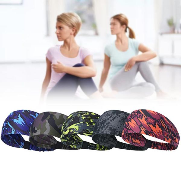 

absorbent cycling yoga sport sweat headband men sweatband breathable headband yoga hair bands head sweat bands sports safety, Yellow;black