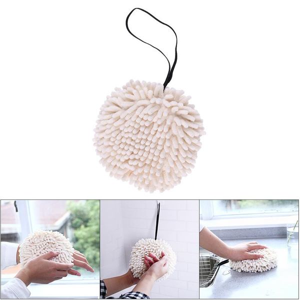 

cleaning cloths microfiber hanging towel ball strong water absorption quick dry hand thicken kitchen accessories lsf
