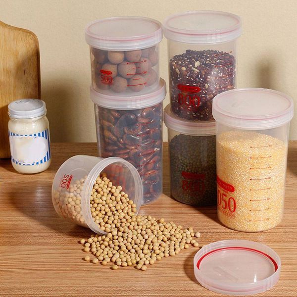 

storage bottles & jars kitchen fresh-keeping plastic food box with cover