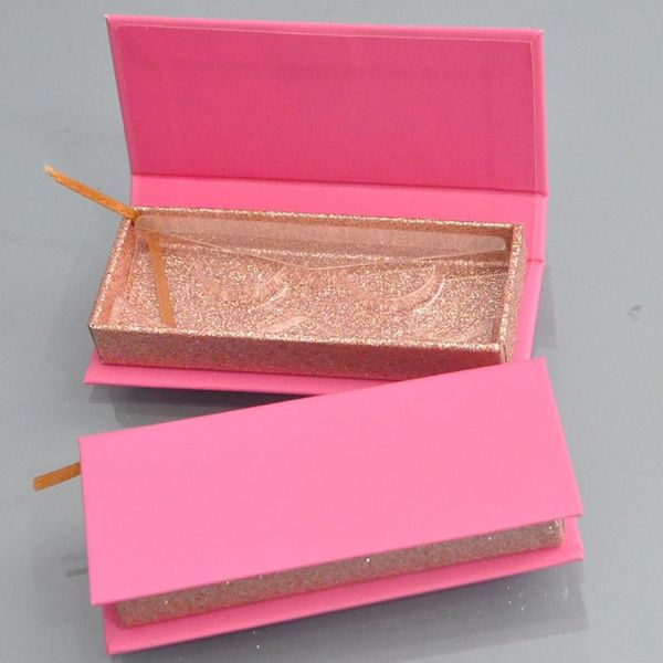 

false eyelashes wholesale eyelash packaging box lash boxes package custom rectangle red rose gold mink lashes makeup storage case bulk vendo