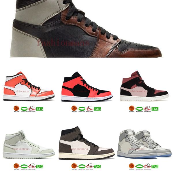 

1 1s basketball shoes unc rust shadow mid turf orange infrared 23 spruce aura milan wolf grey sail men women sneakersv7b5
