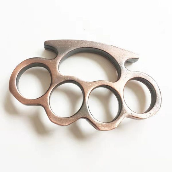 

2pcs silver and black thin steel brass knuckle dusters,self defense personal security women's and men's self-defense pendant464560