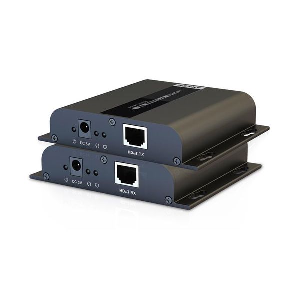 

new extender hdbiextender 4kx2k up to 120m/394feet via cat5e/6 network cables support 1 transmitter to 253 receiver