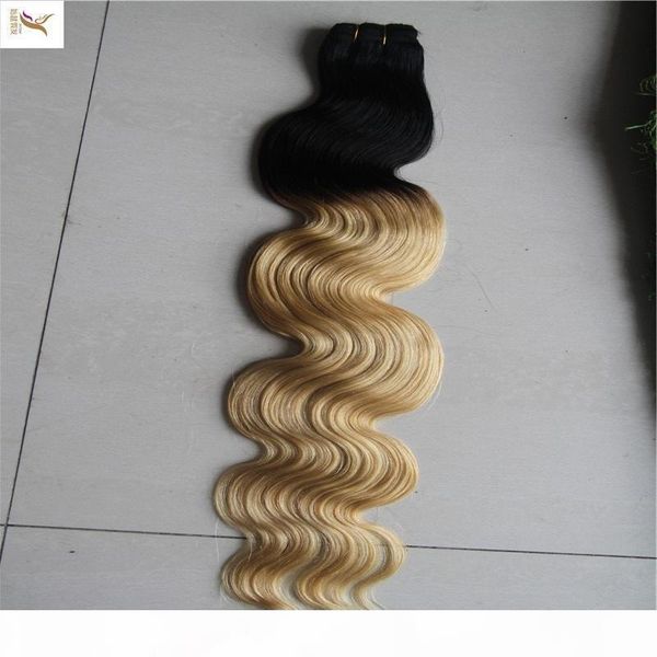 

t1b 27 color 6a unprocessed brazilian virgin hair body wave bundles 100% human hair weaving 10-30 inchs hair extensions, Black