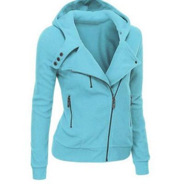 

women's jackets zipper warm jacket fashion hoodies women long sleeve hoody jumper overcoat outwear female sweatshirts commute, Black;brown