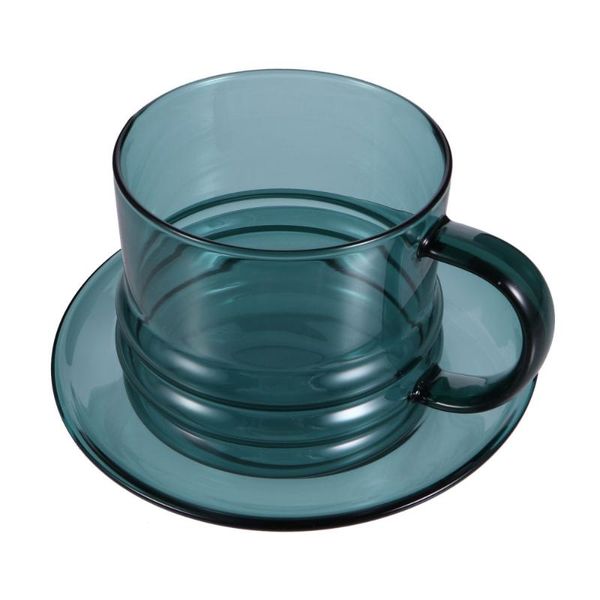 

mugs 1 set coffee cup with saucer glass mug tea party water container
