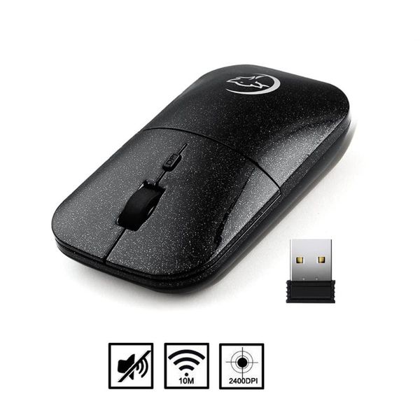 

mice wireless mouse portable durable lightweight 2.4ghz usb adjustable dpi/2000dpi ergonomic 4 buttons mini optical