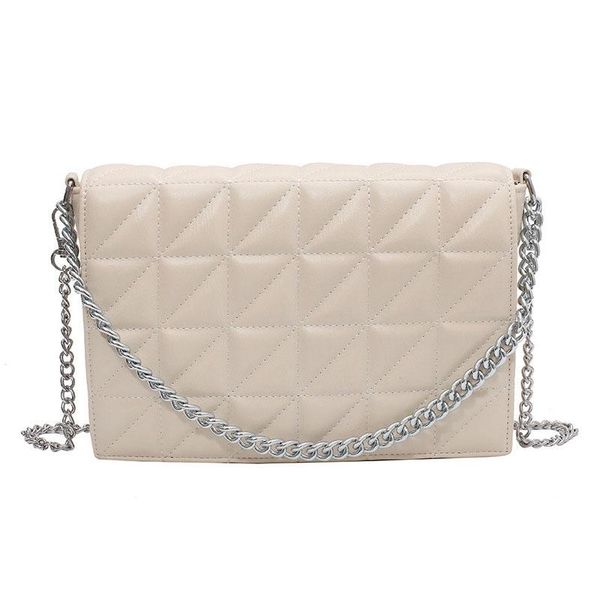 

evening bags luxury lattice design pu leather chain shoulder for women 2021 brand fashion trend simple travel ladies crossbody handbags