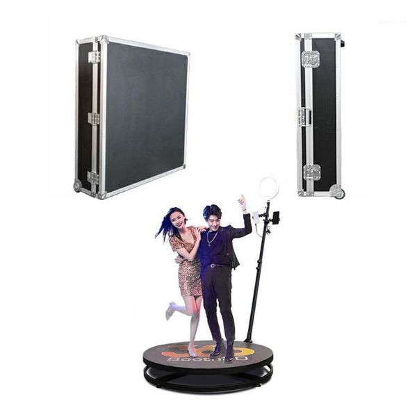 

party decoration 360 pobooth machine flight case roadcase 360pro slow motion rotating portable selfie platform spin degree po booth stand