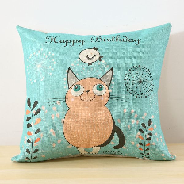 

pillow to figure custom double-sided pattern custom advertising picture printing logo pillow embroidered cushion linen style